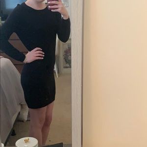 H&M Basics Black Sweater Dress